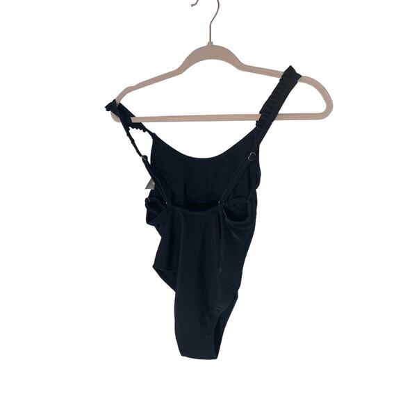 Xhilaration Black One Piece Women's Spandex Bikini S Modest Fitting Beach Resort - Picture 4 of 7